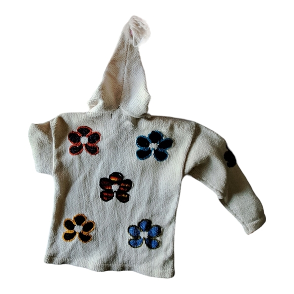 Vintage Wool Floral Knit Sweater - Picture 6 of 6